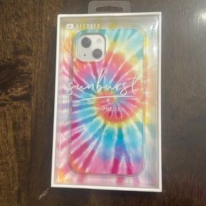 Phone Case- Recover Case - iPhone 13 - Tiedye , Sunburst color. NIB